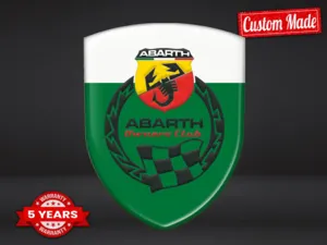 Fiat Abarth Bumper Sticker Printing Edition Customizable Sturdy